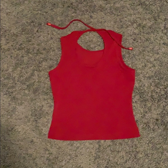 Red top with ties - Picture 2 of 3